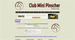 Desktop Screenshot of clubminipinscher.com