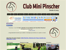 Tablet Screenshot of clubminipinscher.com